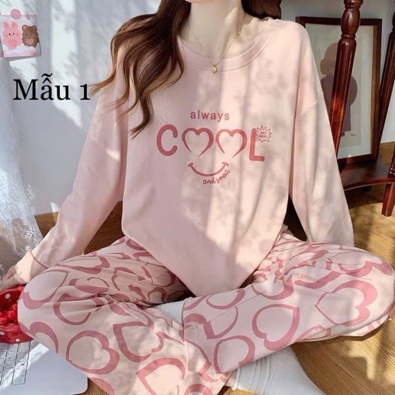 set dài tay mặc nhà