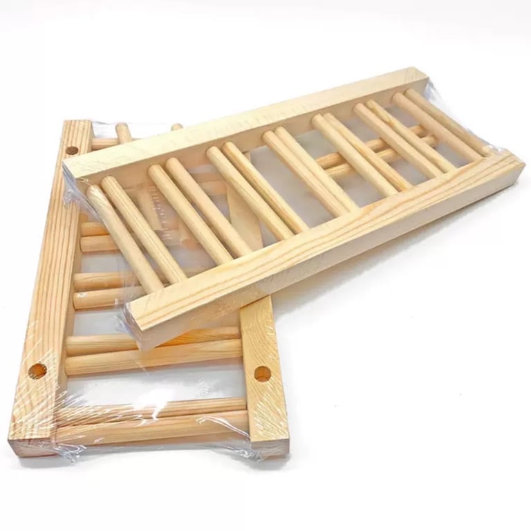 Giá để đĩa, cốc bằng gỗ