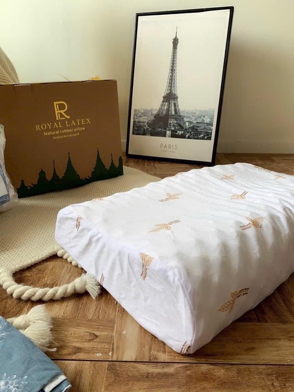 Gối cao su non Royal Latex 40x60cm - có hộp đẹp! MC10