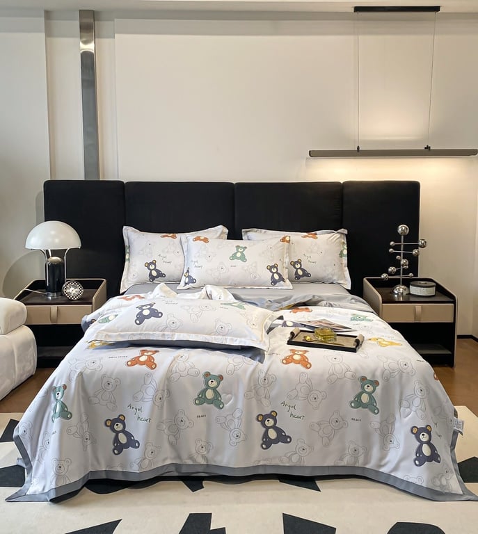 SET CHĂN GA GỐI LỤA THÁI 4 MÓN 𝐓𝐄𝐍𝐂𝐄𝐋  (1)