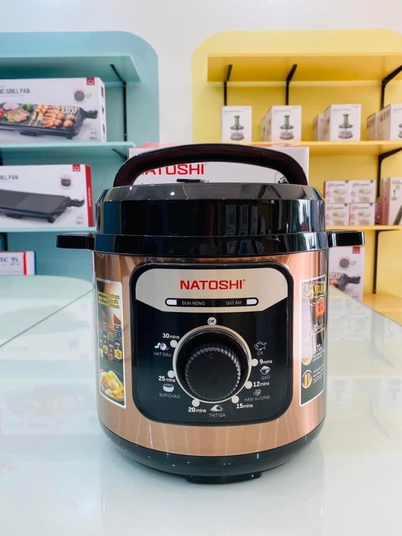 Nồi áp suất điện đa năng 6L chính hãng Natoshi NS-07