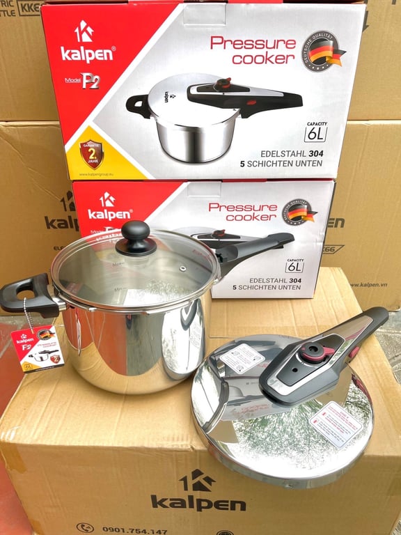 NỒI ÁP SUẤT TỪ INOX 304 KALPEN P2 DUNG TÍCH 6L