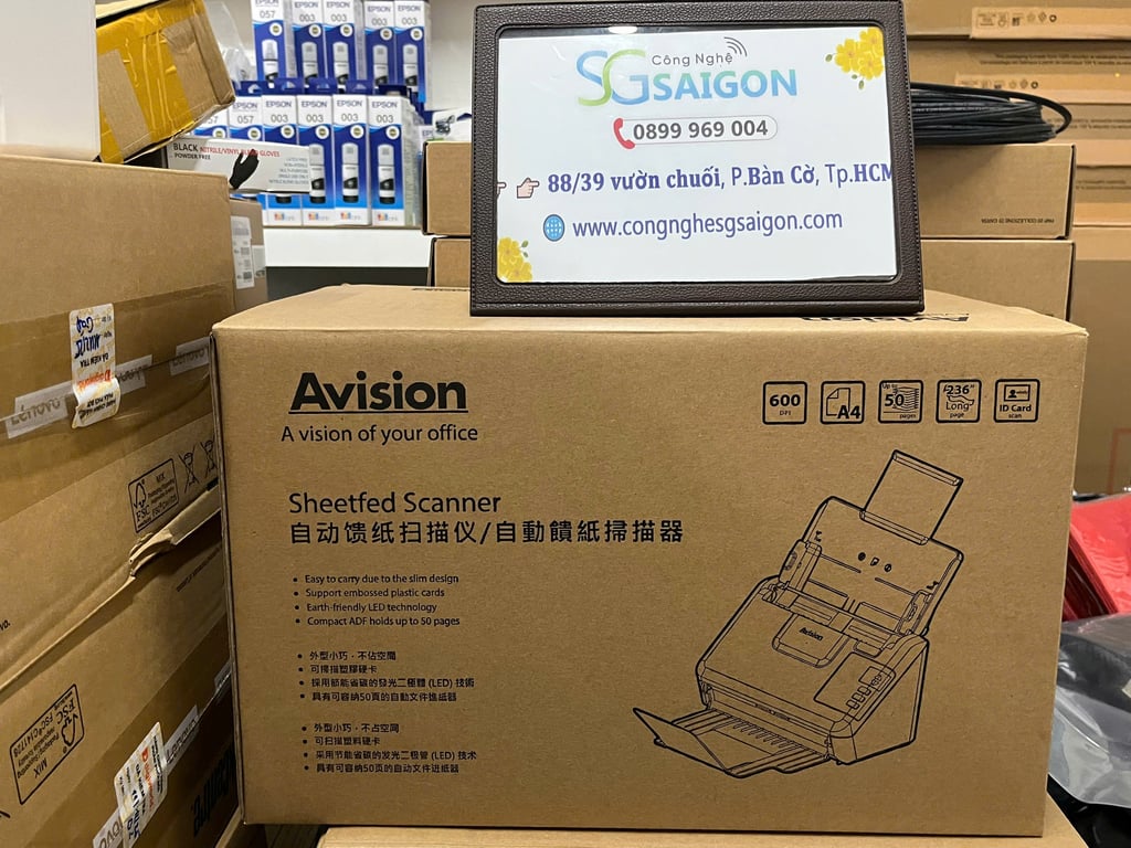 Máy Scan Avision AV332U (A4/A5/ Đảo mặt/ ADF/ USB)