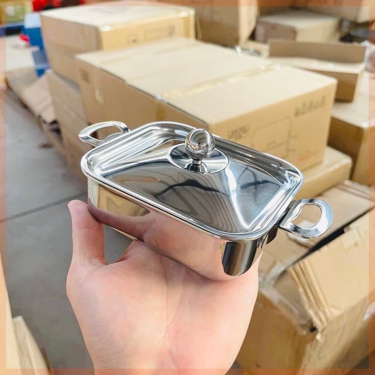 Nồi inox Oyatton QYT149 chữ nhật 10cm