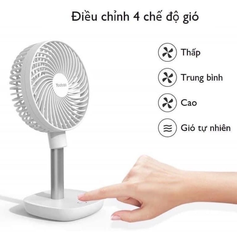Quạt sạc mini để bàn YOOBAO F1 10000mAh ❤️