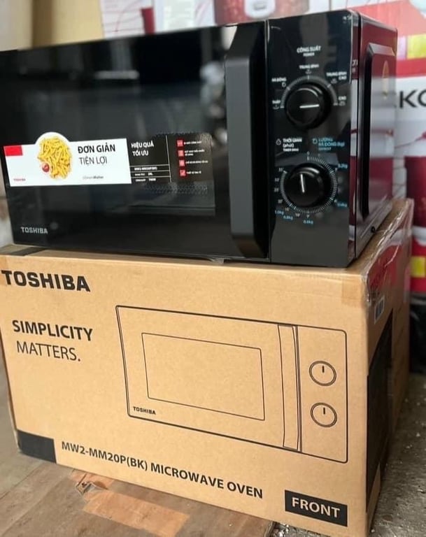 Lò vi sóng Toshiba MWP-MM20P 20 lít màu đen/ trắng