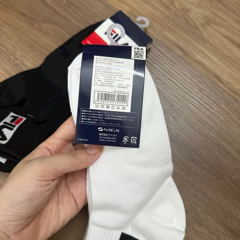 Set 3 đôi  tất Fila dành cho Nam, hàng chính hãng