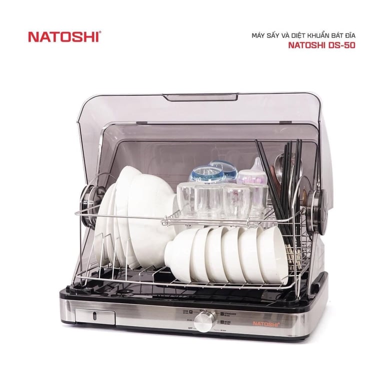 MÁY SẤY BÁT ĐĨA VÀ DIỆT KHUẨN NATOSHI D50L
