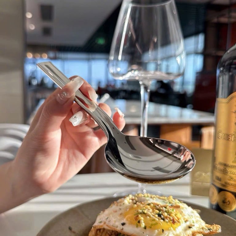 NN88 - Set 5 thìa phở cán dài 18cm