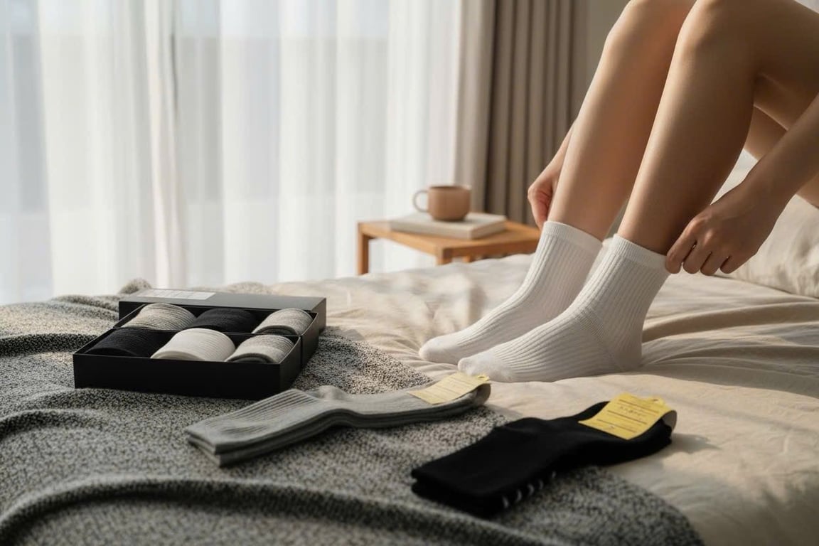 Hộp 8 đôi🧦 TẤT KHỬ MÙI MUJI NHẬT BẢN