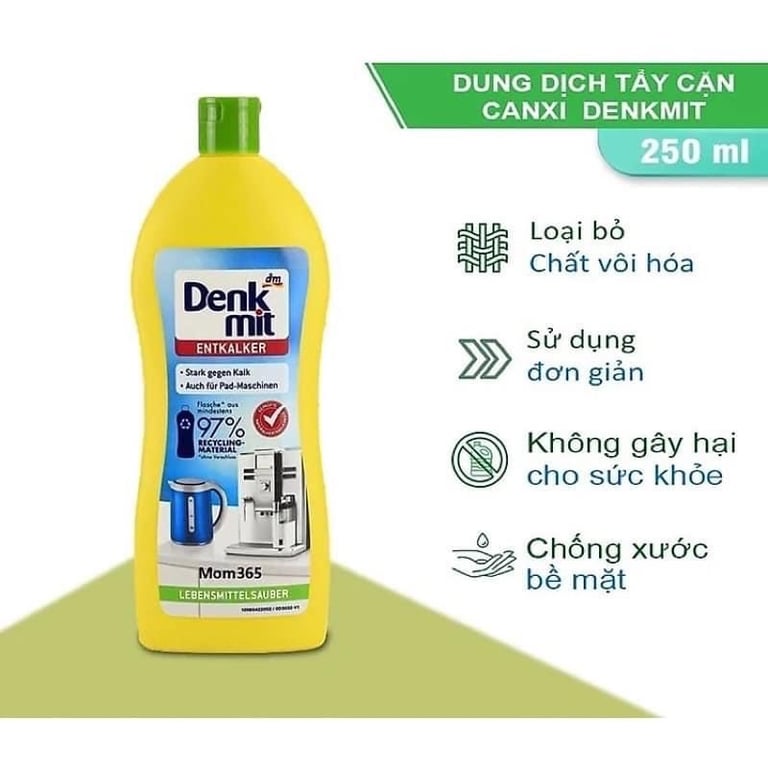 Dung dịch tẩy cặn canxi  Denkmit Entkalker (250ml)