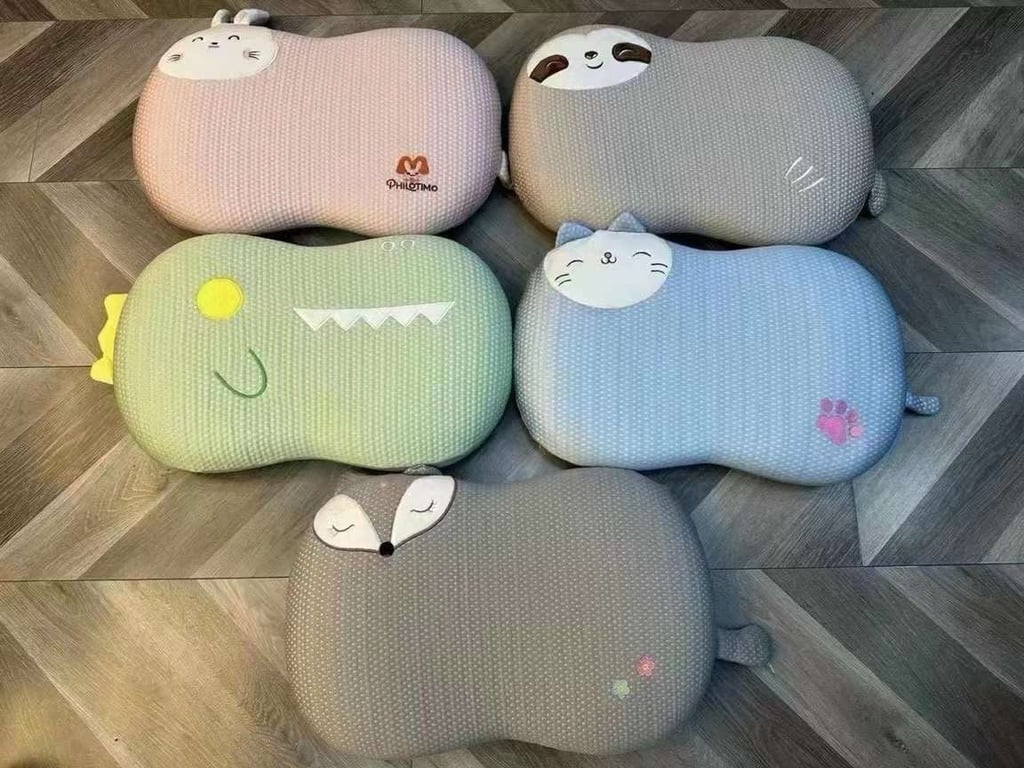 Gối cao su non vỏ mát lạnh