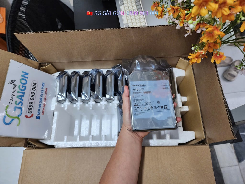 Ổ Cứng HDD WD Ultrastar 22TB HC570 3.5 inch SATA Ultra 512E SE 512MB Cache 7200RPM WUH722222ALE6L4