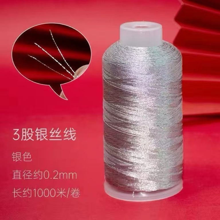 Sợi bạc 3/6/9/12/15 cuộn to