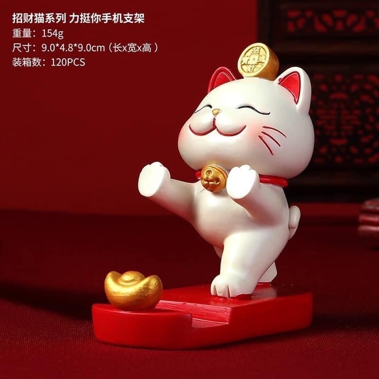 GIÁ ĐỠ ĐIỆN THOẠI MÈO THẦN TÀI MAY MẮN