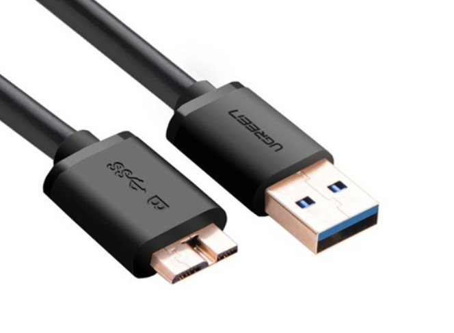 Ugreen 10840 0.5M màu Đen Cáp USB 3.0 sang MICRO USB 3.0 Cho Ổ Cứng US130 20010840