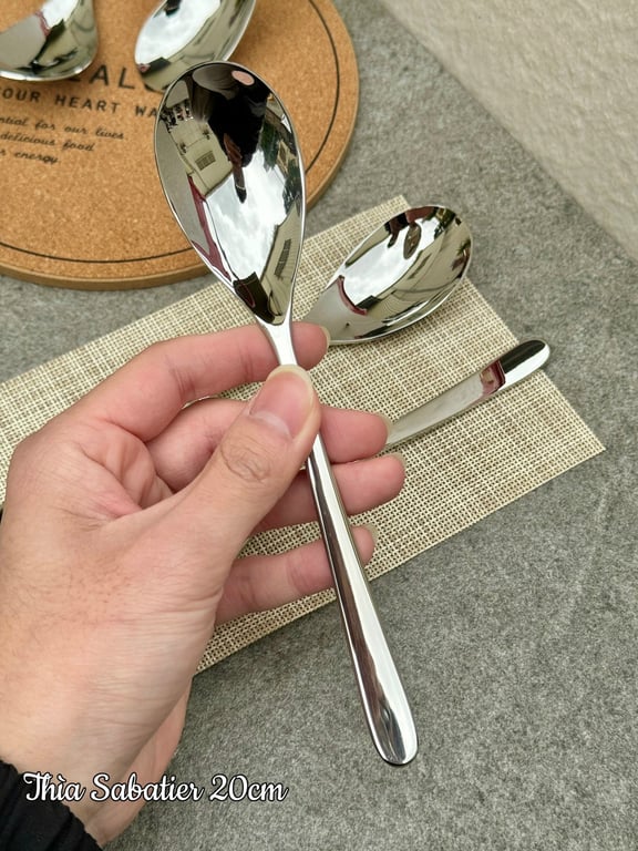 Set 5 thìa/dĩa inox cao cấp Sabatier 20cm xuất Mỹ