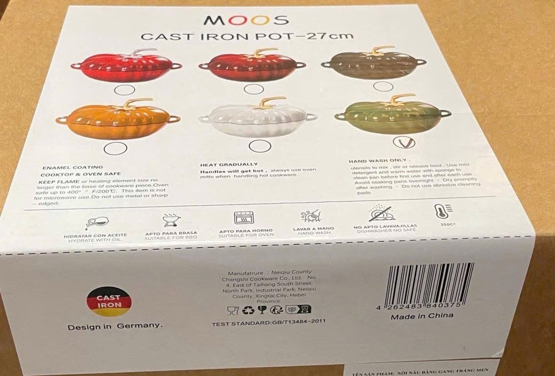 NỒI GANG CÀ CHUA MOOS 27CM