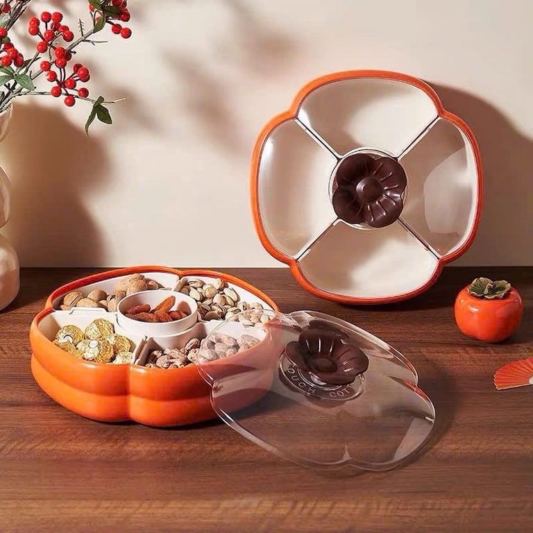 Khay mứt Tết hình quả hồng