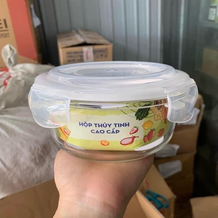 Set 3 thố thủy tinh tròn 620ml