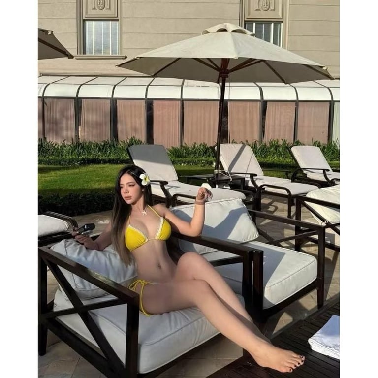 Bikini 2 mảnh phối ren cao cấp vàng