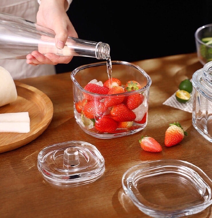 Hũ muối dưa cà thuỷ tinh SP Sauce - Nhật Bản 850ml MK02