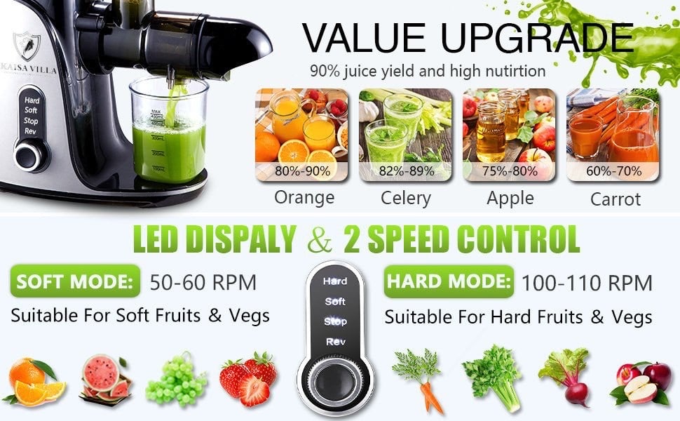 MÁY ÉP CHẬM KAISA VILLA 𝐊𝐕-𝐙𝐒𝟏𝟔𝟖