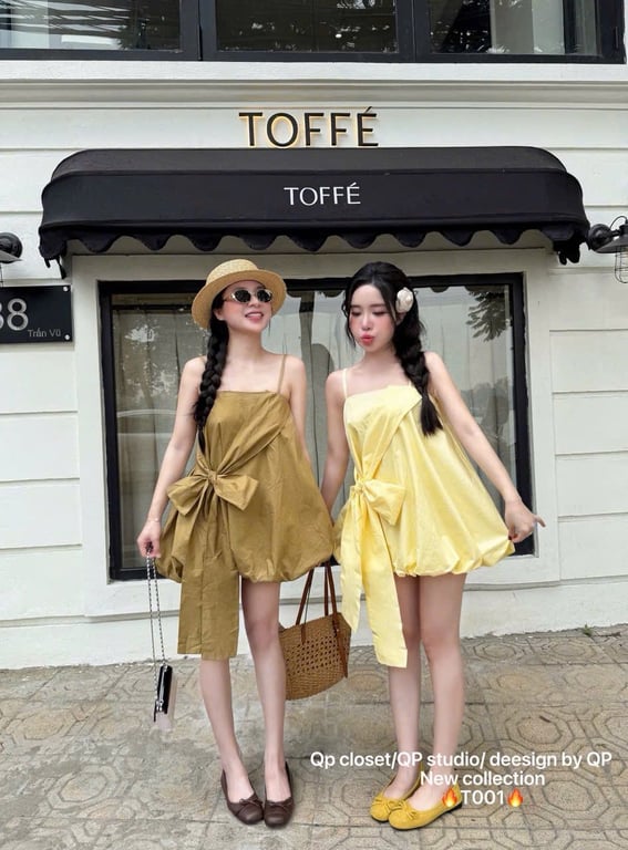 Váy buộc nơ 2s