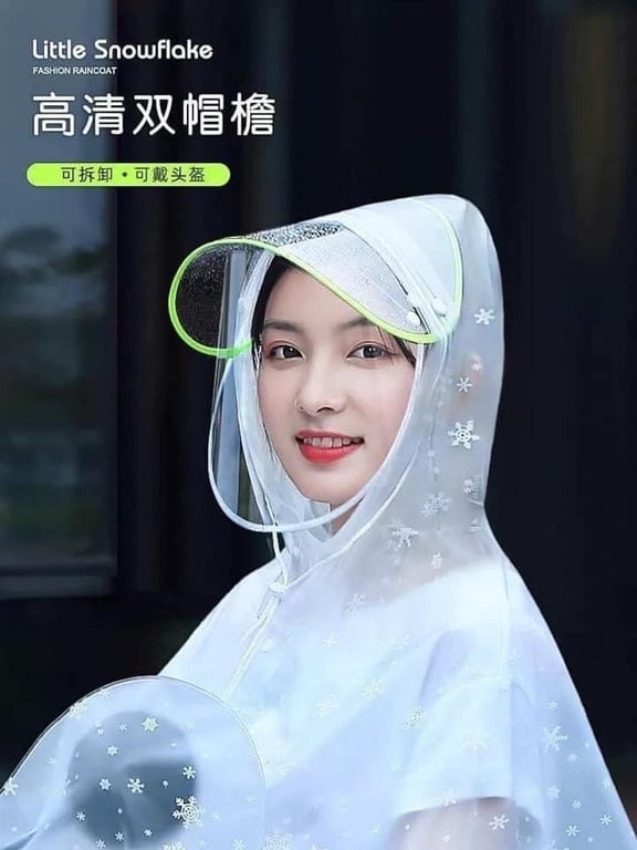 áo mưa nhựa trong siêu dai 1 đầu