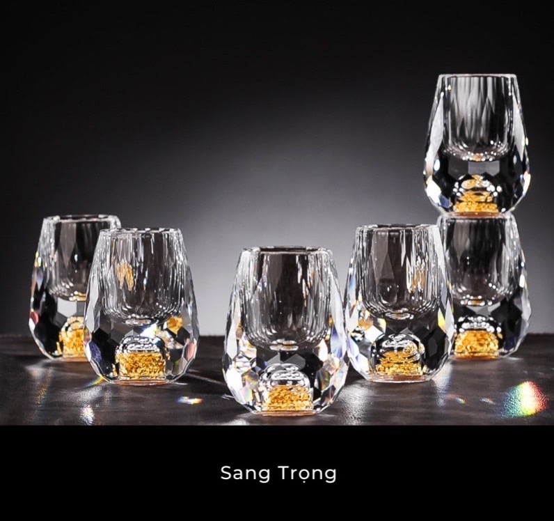 ‼️ "Set ly uống rượu sang chảnh