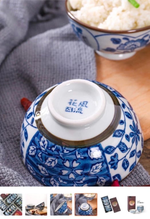 BỘ BÁT GỐM SỨ VẼ TAY NAGOYA CAO CẤP