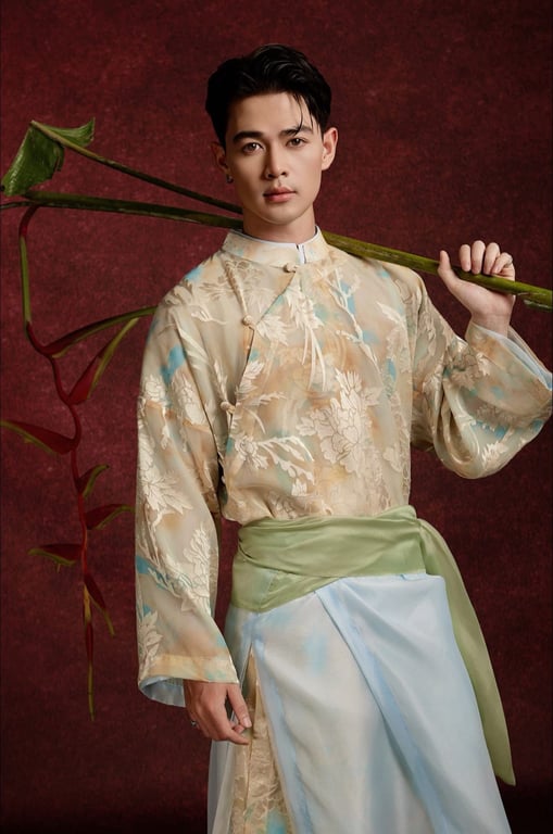 ADN Khởi 2 lớp hoa vàng kèm đai (M->XXL)