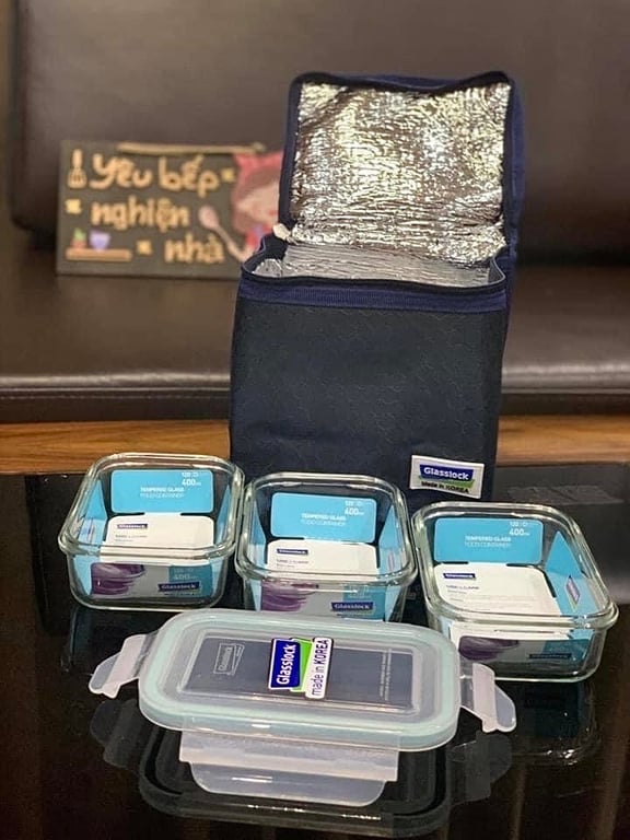 SET 3 TÚI GIỮ NHIỆT GLASSLOCK 400ml