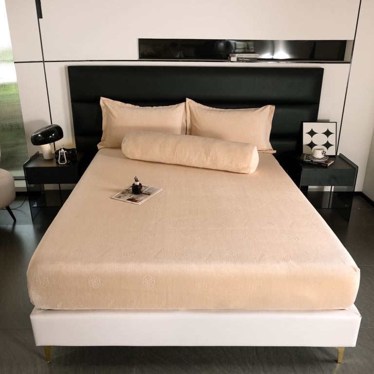 Set ga gối 4 món nỉ nhung CHT09