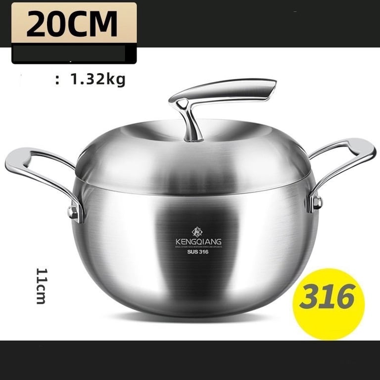 Nồi inox 316 cao cấp 20cm hình quả táo siêu đẹp, độc, lạ