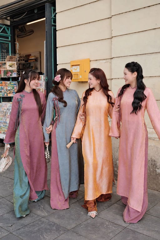 AD tằm óng cam nơ hoa (S->XXL)