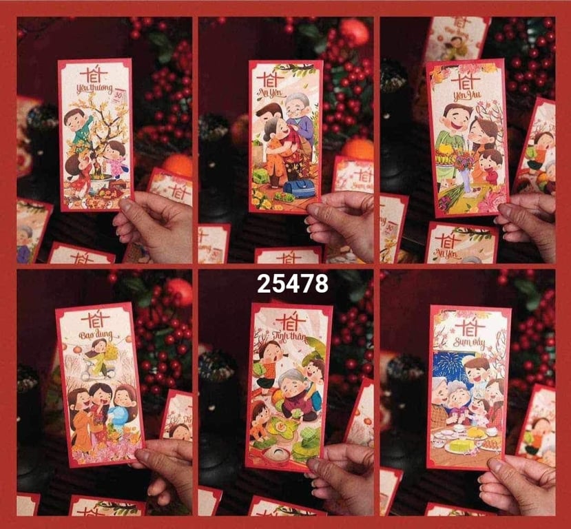 BAO LÌ XÌ - mẫu độc lạ LÌ XÌ GIA ĐÌNH TẾT NEW 2O24