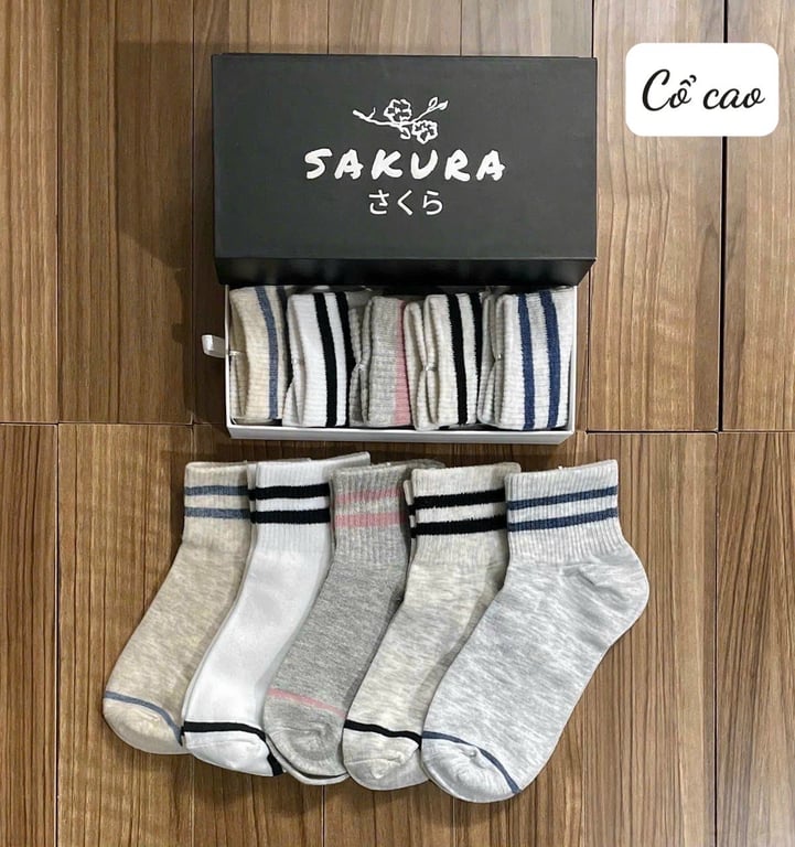 Tất hộp cổ cao, cổ thấp thương hiệu Nhật Bản Sakura !