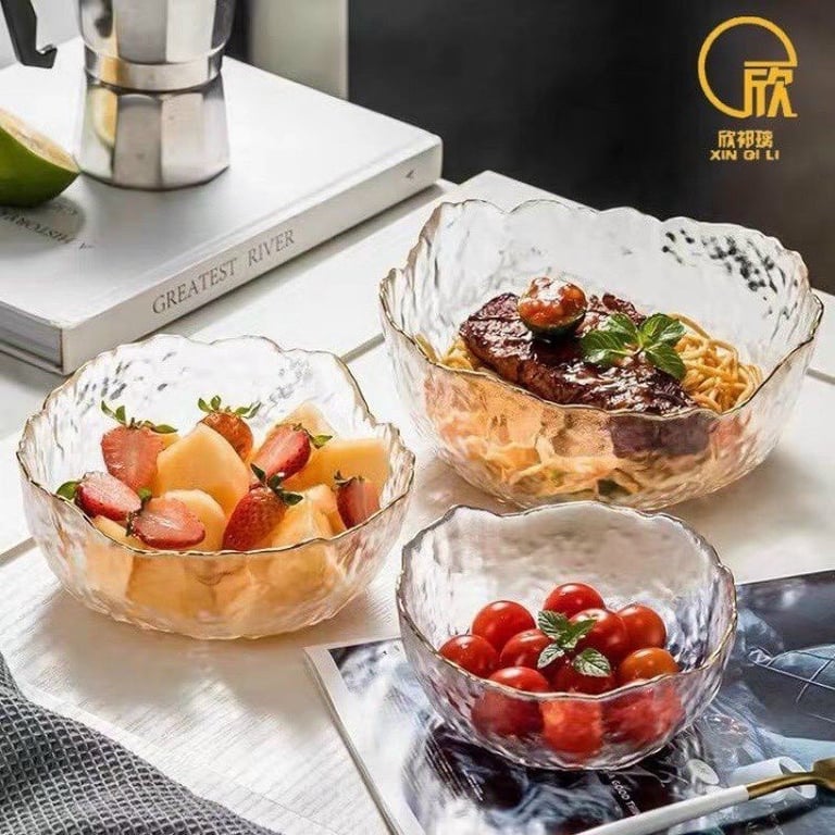 set 3 Bát thuỷ tinh màu Omber siêu xinh