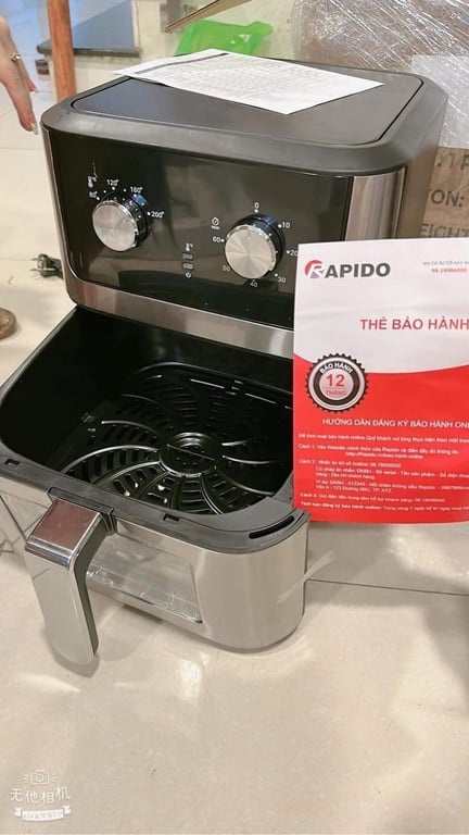 NỒI CHIÊN KHÔNG DẦU RAPIDO 8 LIT