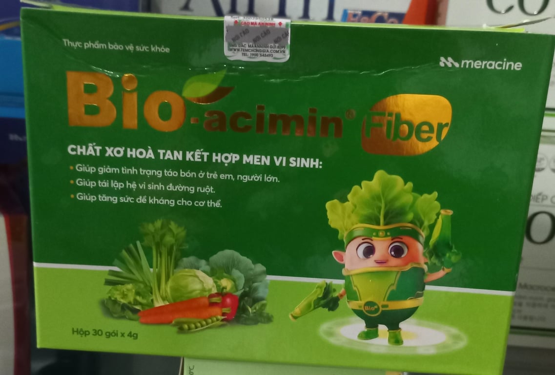 Bioacimin Fiber h/30 gói chất xơ