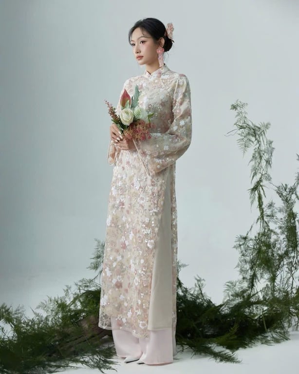 AD kim sa cúc chi - lót kem (có bigsize)