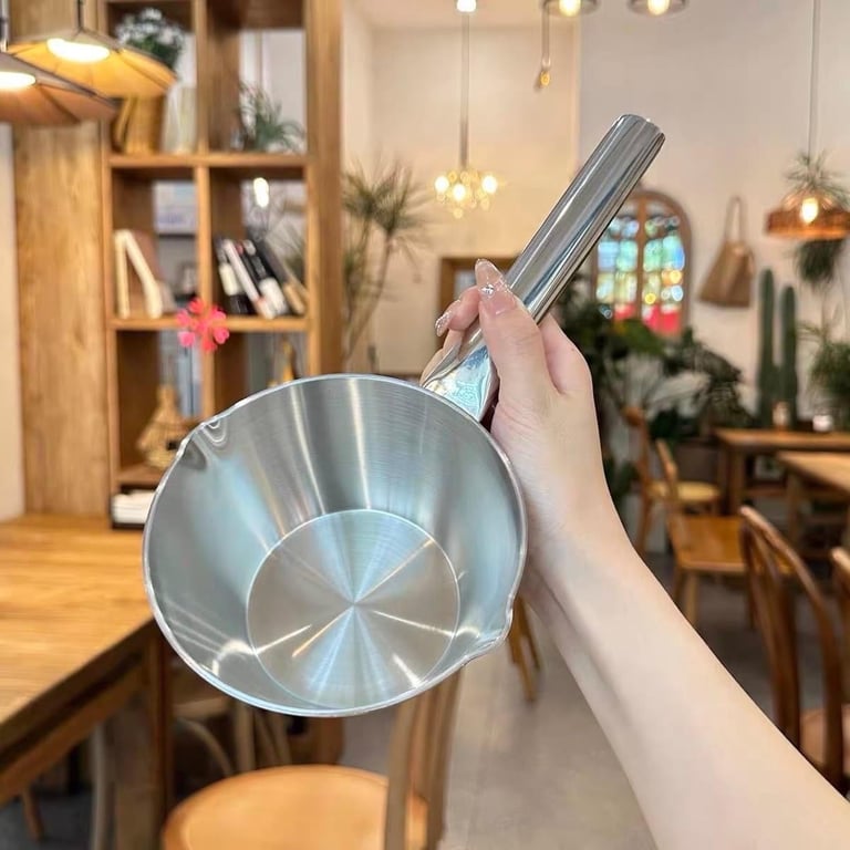 Quánh inox liền đáy size 13cm nhà chockmen