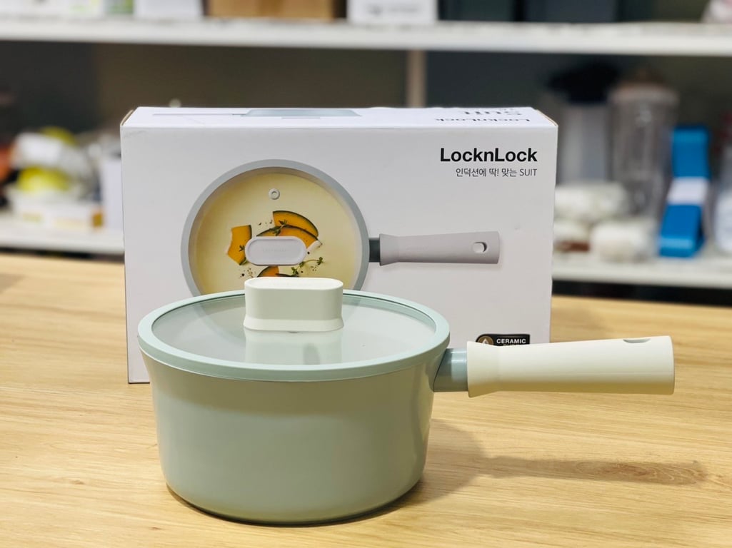 NỒI SUIT LOCKNLOCK CSU1181MIT 18CM XANH MINT