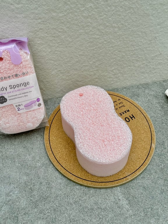 XỐP TẮM TẠO BỌT 2 LỚP CAO CẤP