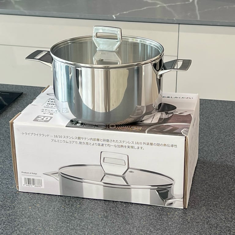 Nồi đúc inox 3 lớp đáy liền Try-Ply Kaiyo Size 18cm - 20cm - 22cm