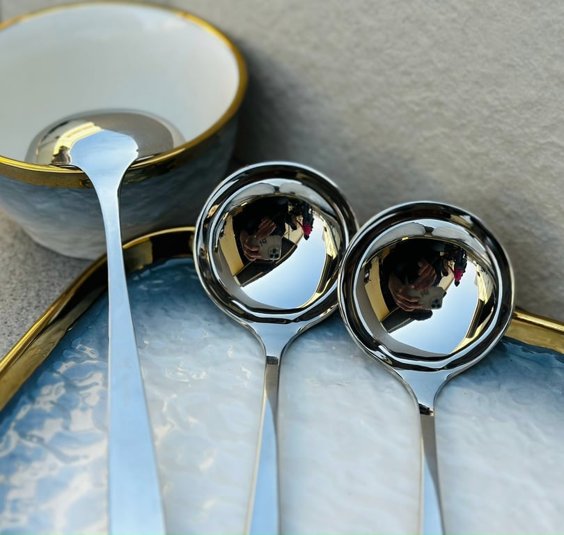 Muôi canh inox tráng gương cao cấp WMF 19cm