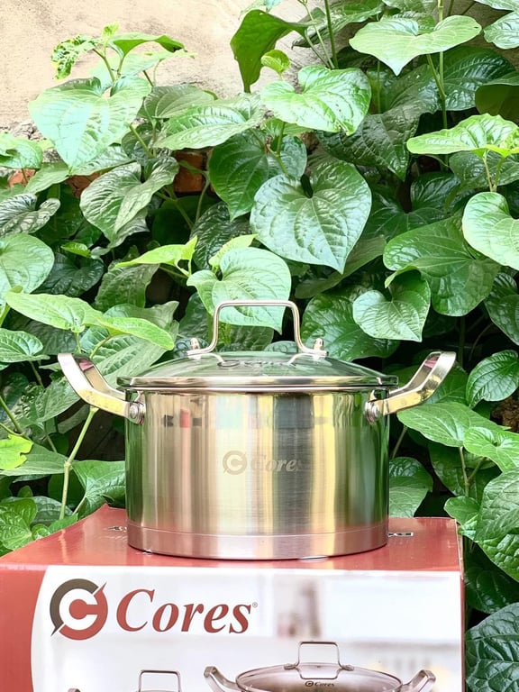 Bộ Nồi INOX 3 Món Đáy 5 Lớp Cores HS35-IP02 Chính Hãng