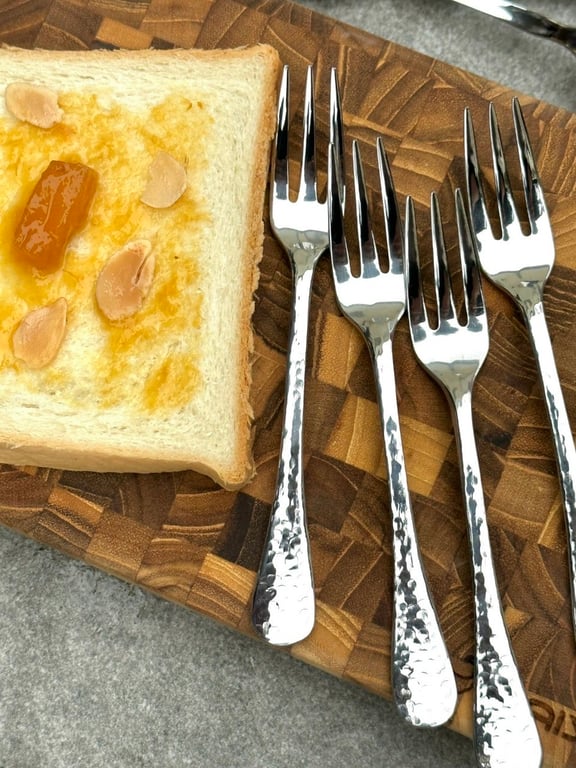 Set 5 dĩa inox cao cấp size nhỏ GINKGO 14cm