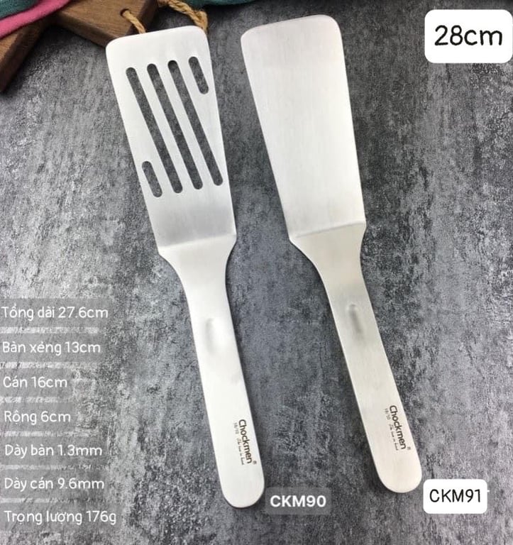 XẺNG LẬT THỨC ĂN NHÀ CHOCKMEN 28CM CKM90 và CKM91
